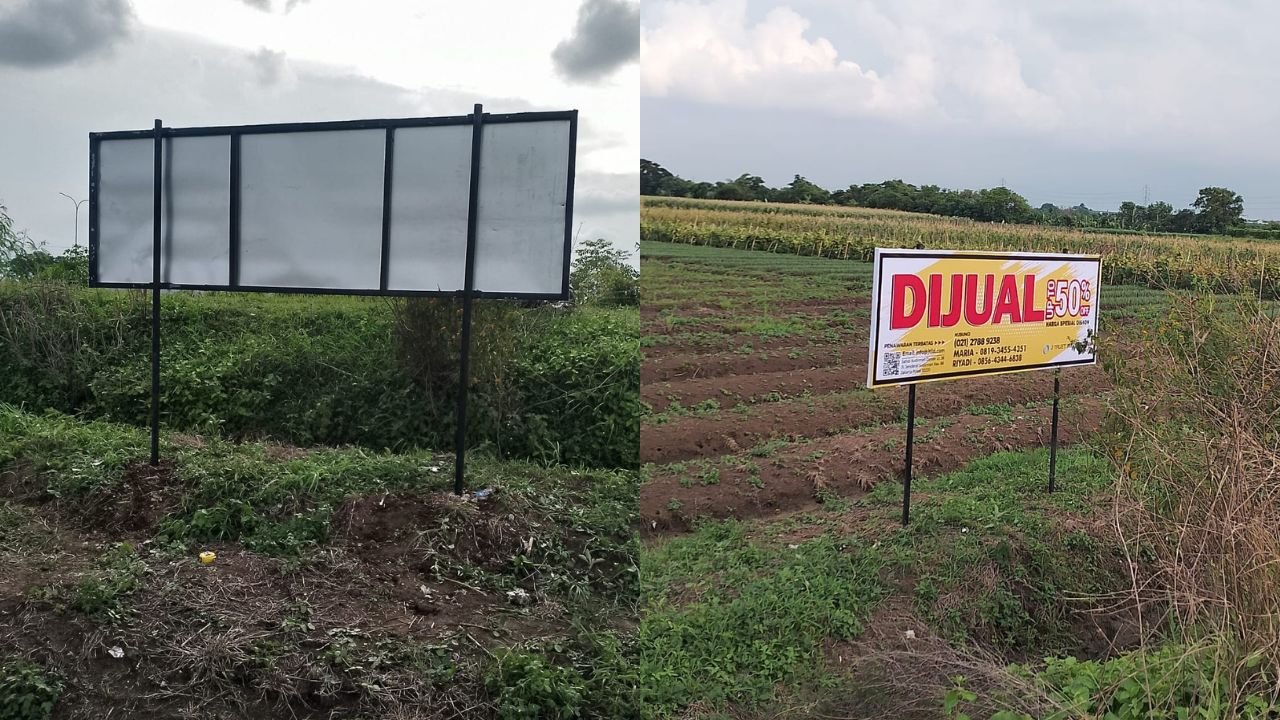 Harga Termurah Jasa Penambahan Plat dan Revisual Papan Nama Ukuran 3×1 Meter di Brebes