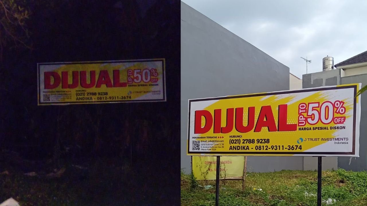 Harga Termurah Jasa Penambahan Plat dan Revisual Papan Nama Ukuran 3×1 Meter di Surabaya