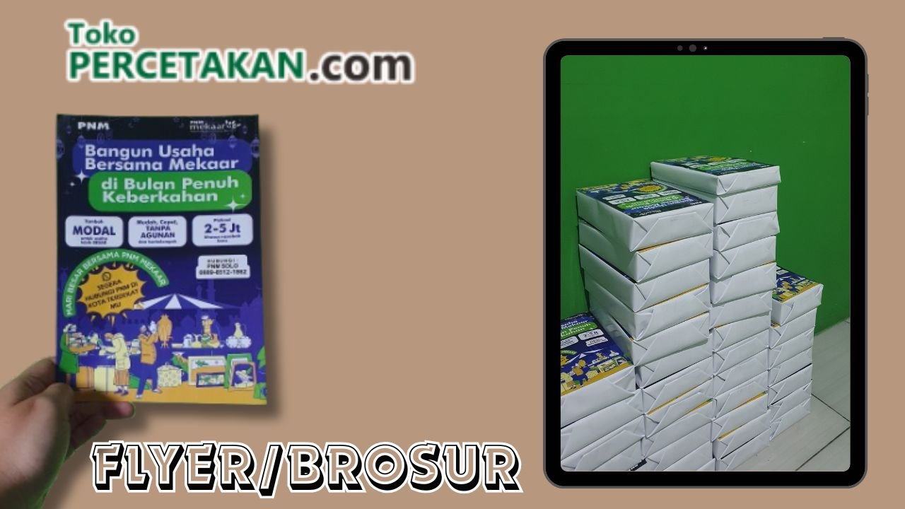 Harga Termurah Cetak Brosur/Flyer 50 Rim di Solo