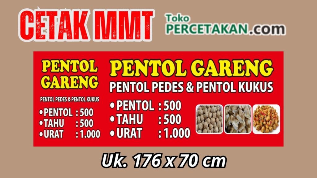 Cetak Mmt 176 x 70 cm Sukoharjo