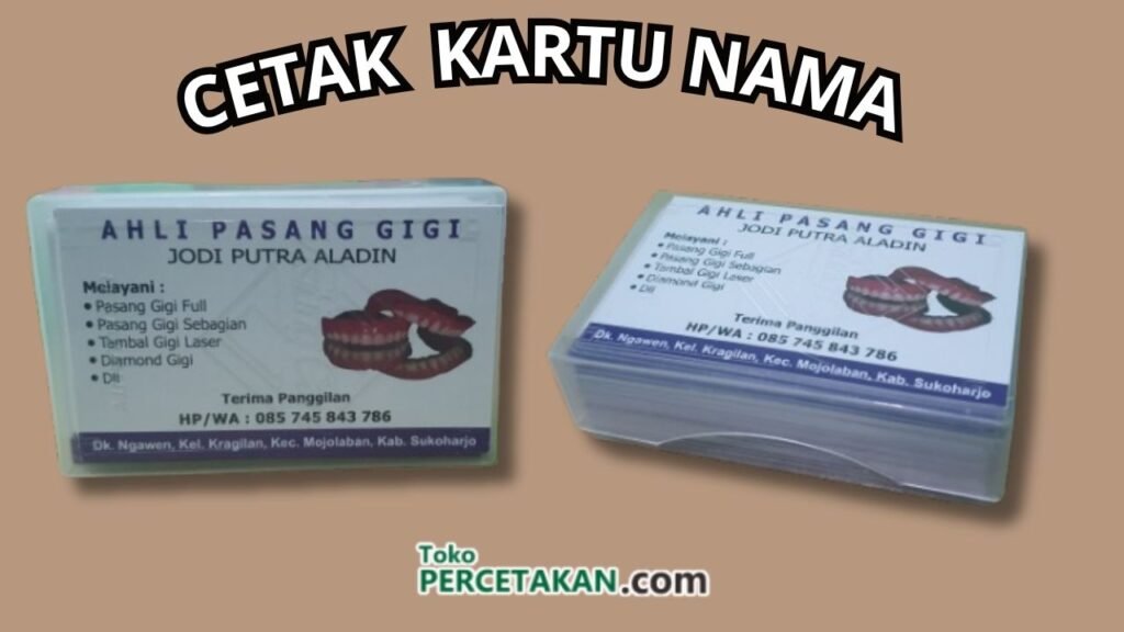 Kartu Nama Sukoharjo Terdekat