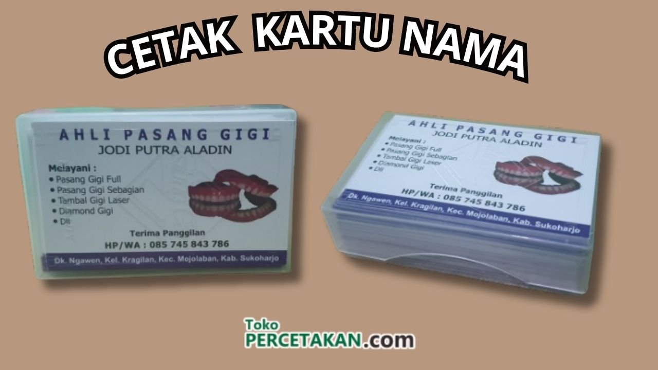 Kartu Nama Sukoharjo Terdekat