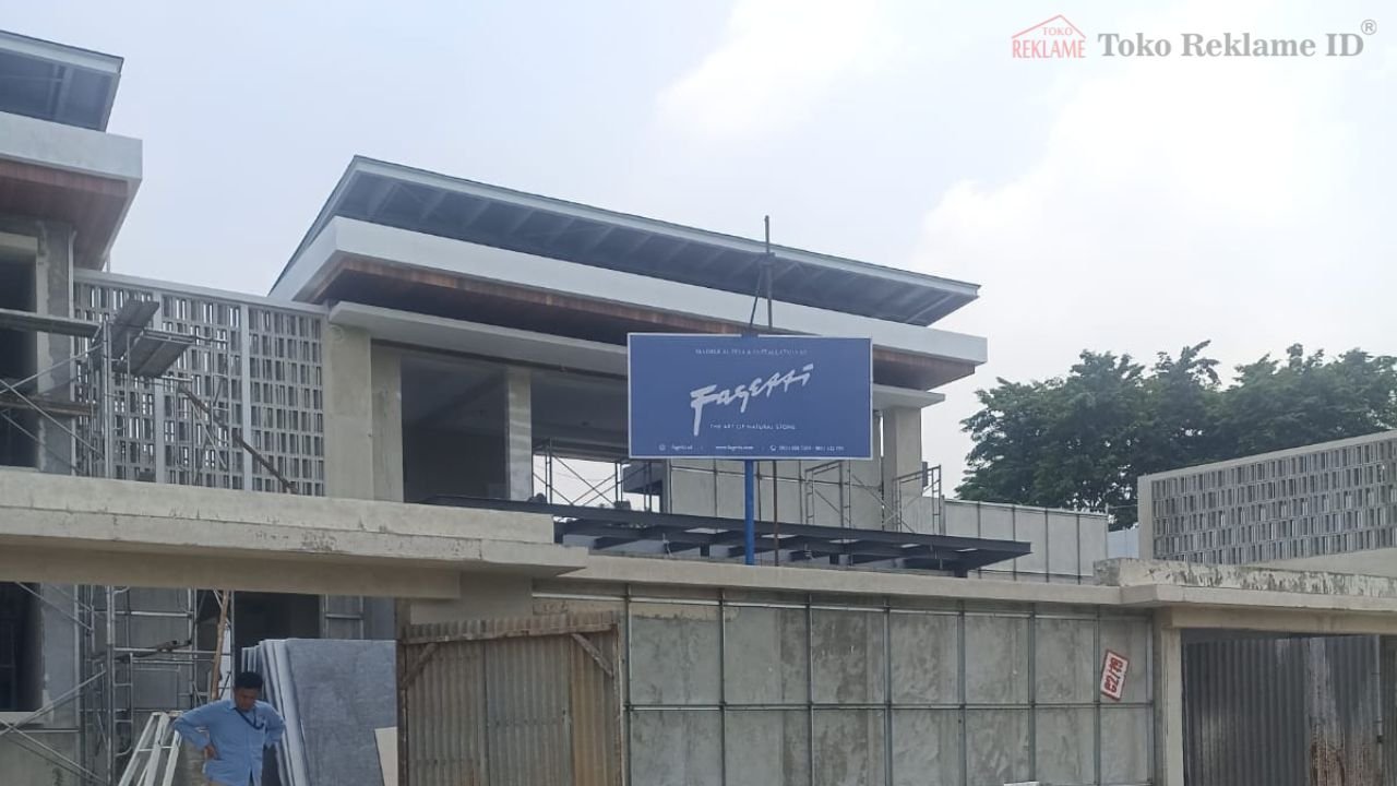Bengkel Reklame Papan Nama Ukuran 240 x 120 Cm Bekasi