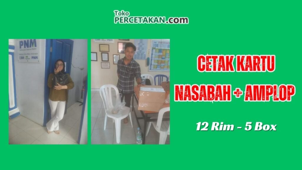 Cetak Amplop Nasabah
