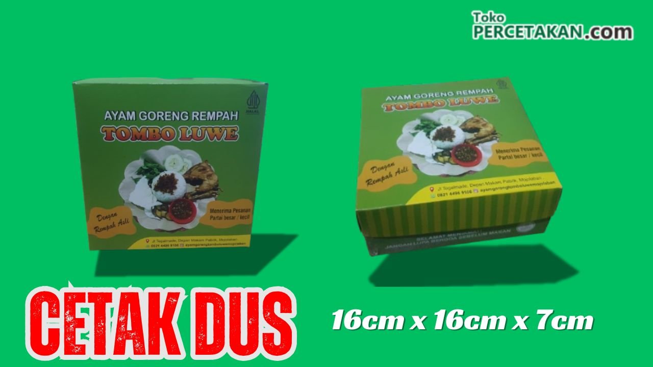 Cetak Dus Sukoharjo Termurah