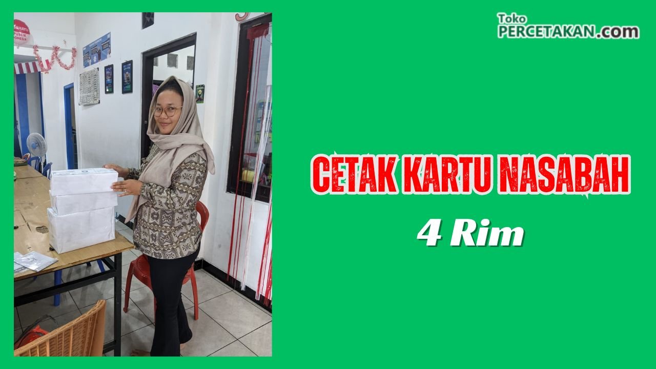 Cetak Kartu Nasabah Sragen