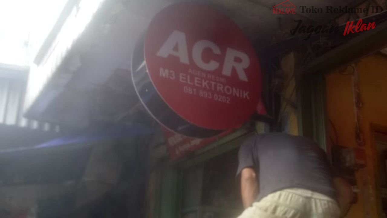 Neon Box Bulat Palembang Terjangkau